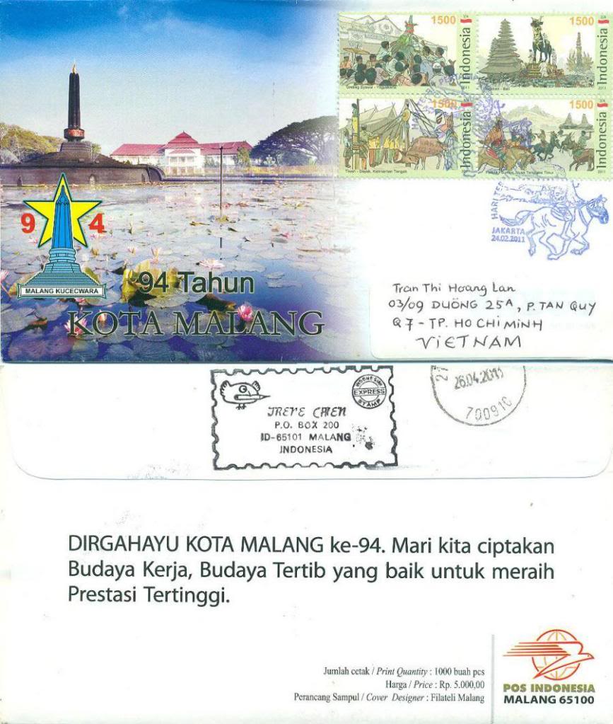 Indonesia – Real posted FDC