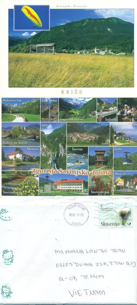 Slovenija – mint postcard